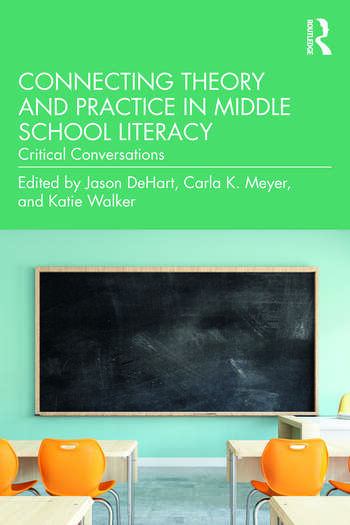 Connecting Theory and Practice in Middle School Literacy book cover