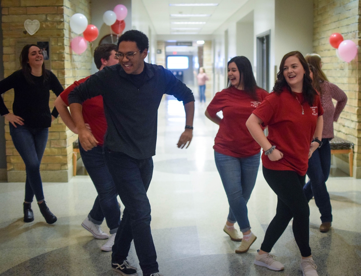 Students Dancing