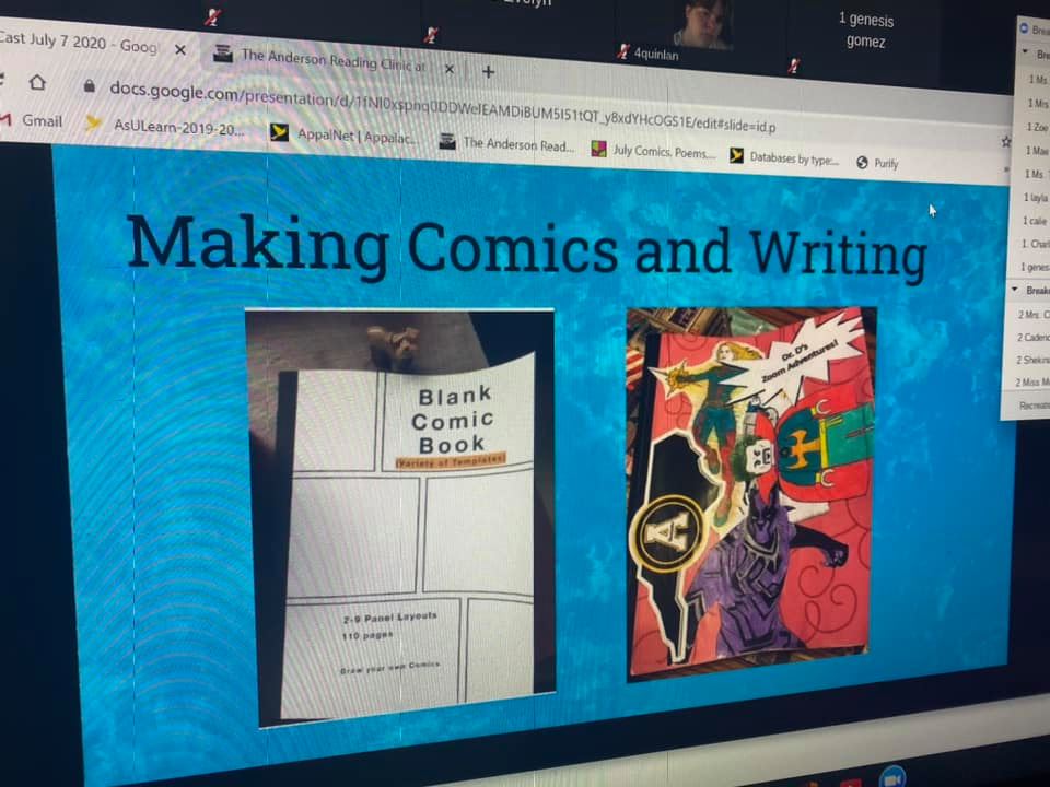 Making comics and writing - literacy casts