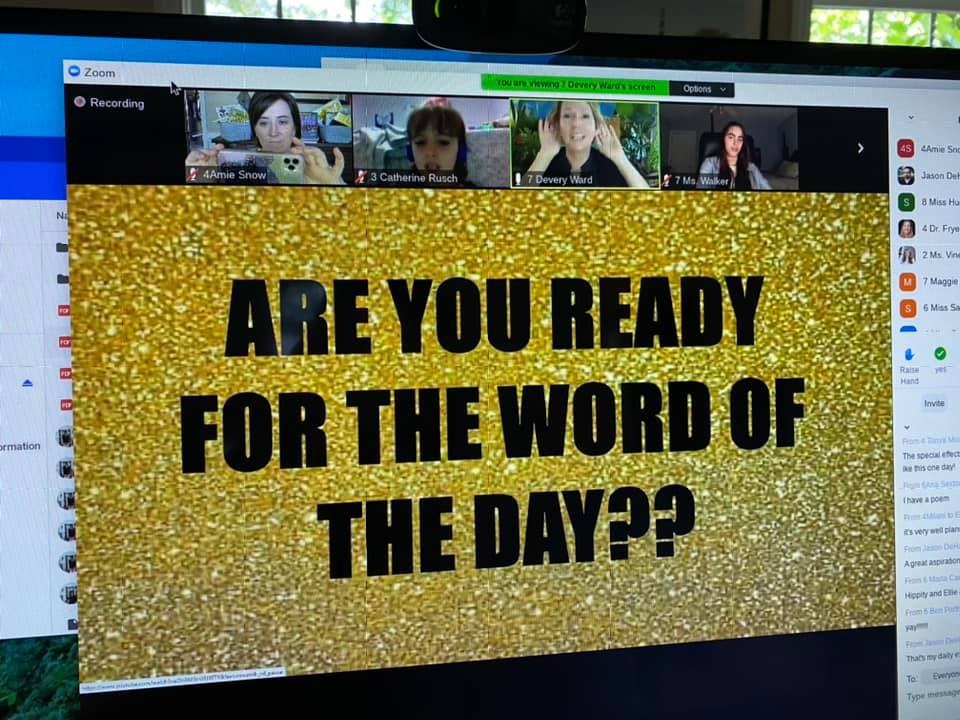 literacy cast screen - are you ready for the word of the day