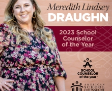 Counselor of the Year Meredith Draughn