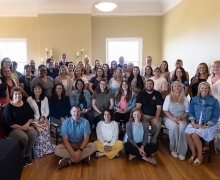 The ETL team pictured with school administrator and leaders who attended a summer convening session to learn more about supporting teachers in the self-directed learning process.