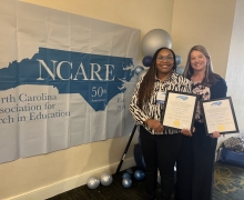 Dr. Tempestt Adams and Dr. Jenn McGee recognized as past presidents for NCARE