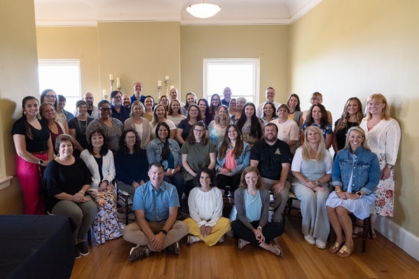 The ETL team pictured with school administrator and leaders who attended a summer convening session to learn more about supporting teachers in the self-directed learning process.