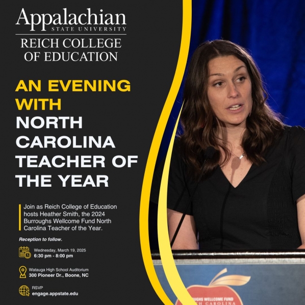 An Evening with the North Carolina Teacher of the Year