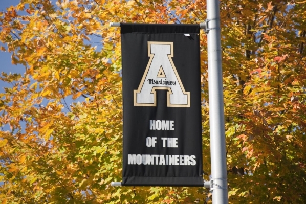 Appalachian flag in autumn