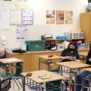 History teacher Darren Pelkey, seen here during summer school session, has been named the 2021-22 Elkin Middle School Teacher of the Year and is also being honored as the districtwide Teacher of the Year.  Lisa Michals | The Tribune