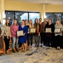 From left to right: Paula Hicks, Christian Cook, Abigail Swanger, Moriah Stegall, Julia Sisbarro, Caroline Phillips, Brandie Peede, Alex Neofotis, April Rominger, Carrie Hagaman and Elizabeth Hutelymer.