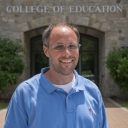Brian Bettis outside the Reich College of Education