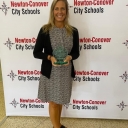 Carla May with award