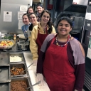 Students prepared from ingredients on hand and served for the evening meal, sloppy joes, home cut fries, cole slaw, fresh fruit salad, mixed green salad with home made ranch dressing and dessert. Photo submitted