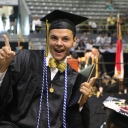 Student at commencement