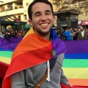 Appalachian State University graduate student Judson MacDonald ’17 attends March for Equality, his first pride march, in Santiago, Chile in May 2016. 