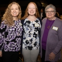 Dr. Chrystal Dean ’93 ’96, professor of mathematics education at Appalachian State University; Dean’s former graduate assistant, Morgan Payne ’19 ’20, a recipient of the Dean Family First Generation Teacher Education Scholarship established by Dean and her late husband; and Dean’s mother-in-law, Ruth Ann Dean