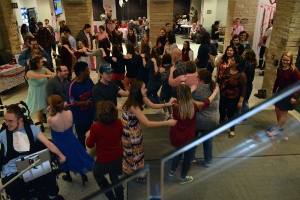 Students and community members bust a move on the dancefloor. Photo submitted