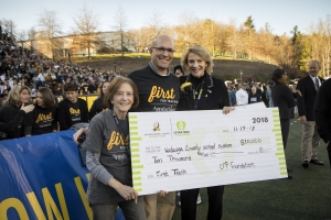 Appalachian State University’s Reich College of Education and Watauga County Schools Receive $10,000 Gift from the Sun Belt Conference. Photo by Marie Freeman