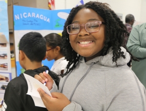 Student at learning event