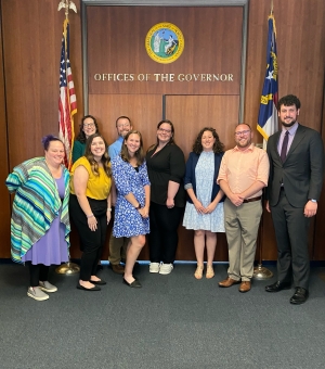 Students visit the state capitol