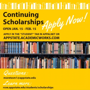 Continuing Scholarships Application Open