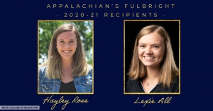 Haley Rose and Lexie All Fulbright Recipients
