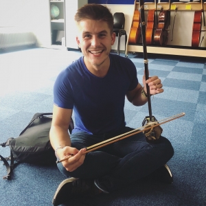 Cody Weavil plays a Chinese Erhu. Photo submitted