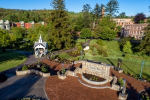 Overhead view of Founders Plaza on App State's campus