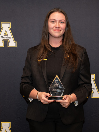 Abby Silvers, a graduate student in the student affairs administration program, received the Gregory S. Blimling Award for Outstanding Graduate Student. 