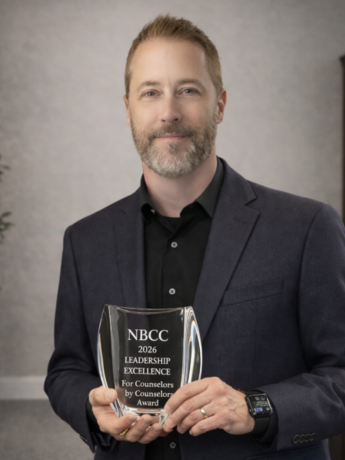 Mark Schwarze with NBCC 2026 Leadership Award
