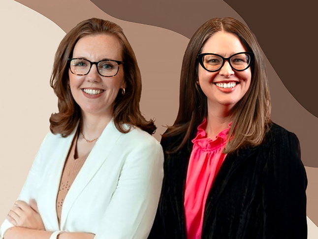 Corinne Smith and Dr. Carrie Hodge