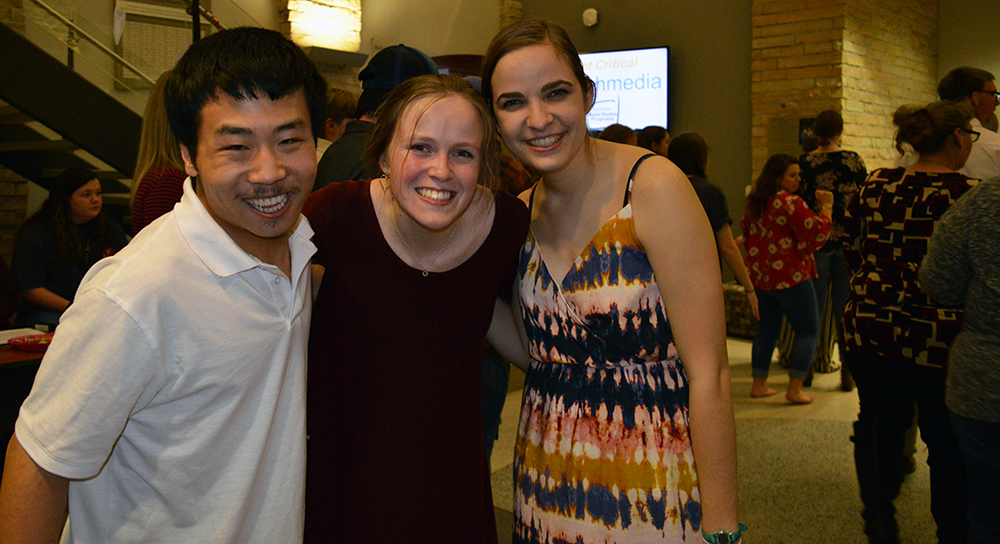 SDAP scholar Daniel and Appalachian Educators members Emily and Alexis smile for the camera. Photo submitted