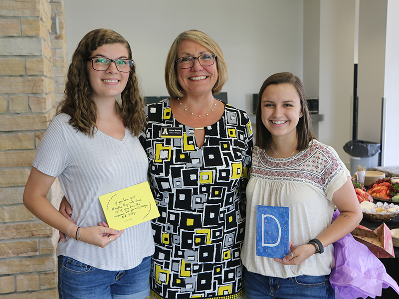 Diana with her students