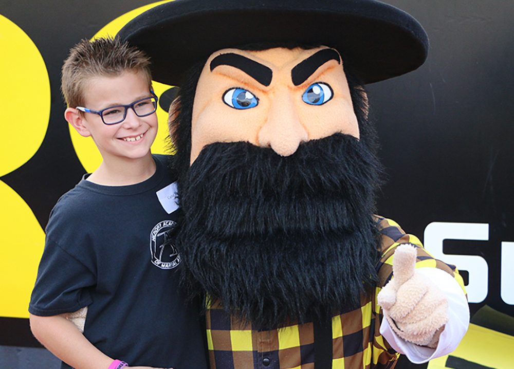 A reader poses with Yosef