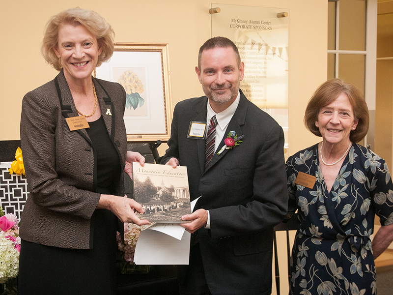 James Daugherty with Chancellor Everts and Dean Spooner