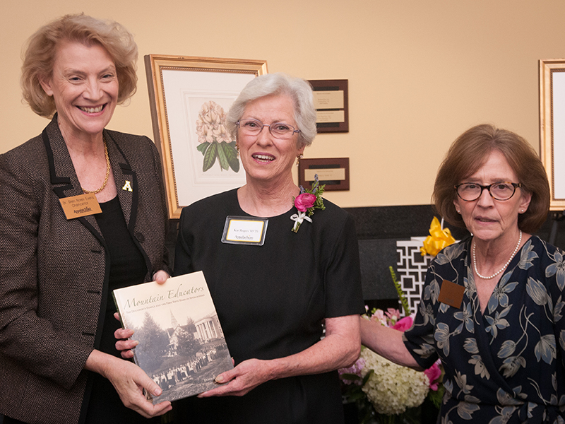 Kay Rogers with Chancellor Everts and Dean Spooner