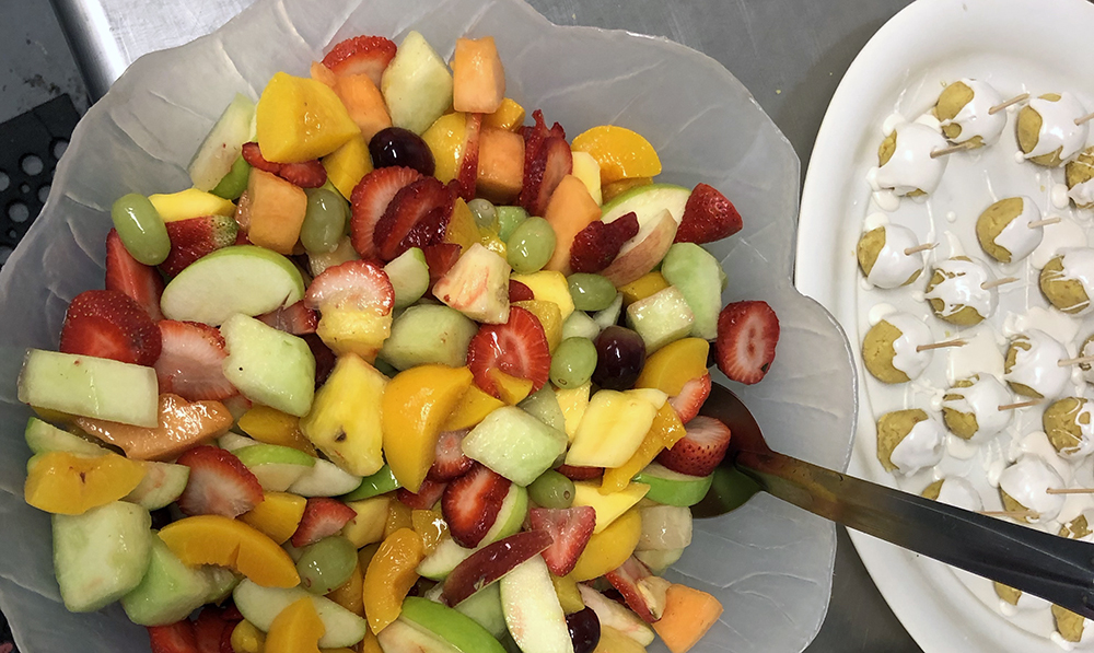 A colorful fruit salad and cake pops, that were a huge hit with the children in attendance. Photo submitted