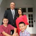 Gabriel with his wife Mandy Gabriel and their two sons Trysten and Layton