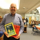 Eric Groce, a Professor of Elementary Education at Appalachian State University, read to students at Middle Fork Elementary School.