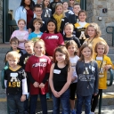 Mountaineer Readers at the Education Day football game