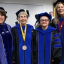 Matuzny, Werts, Truett and Bonham at Spring 2018 Commencement
