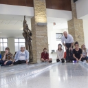 Jeff Goodman works with a group of students in the Reich College of Education. Photo by Marie Freeman