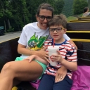 Kelly Johnson ‘02 with her son, Charlie, at Twetsie. Photo submitted