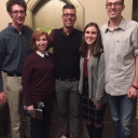 The founding team (left to right: Walker Ballard (music education), Logan Land (secondary education - English), Matthew Thomas-Reid (faculty advisor), Shannon Furr (secondary education - history), Michael Jeffries (special education)