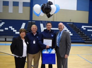 Dr. Chris Blanton accepting his award